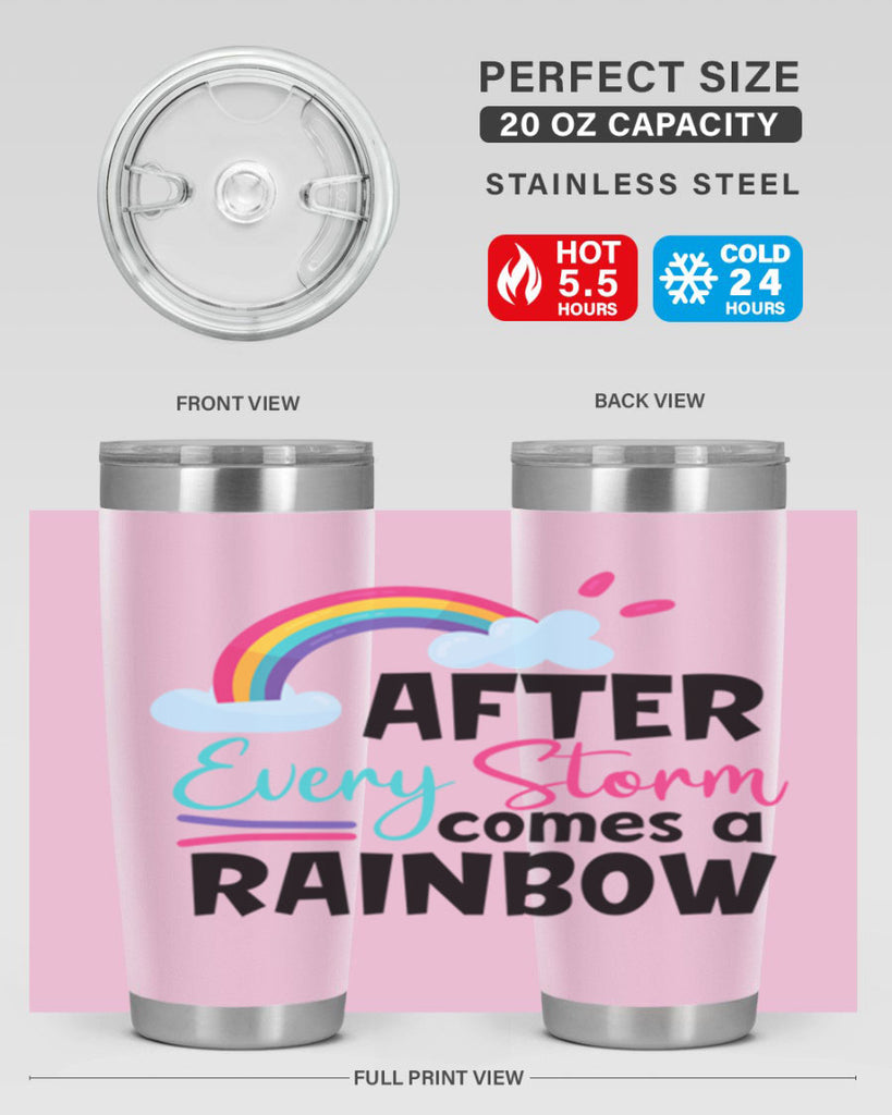 after every storm comes a rainbow Style 291#- baby- tumbler