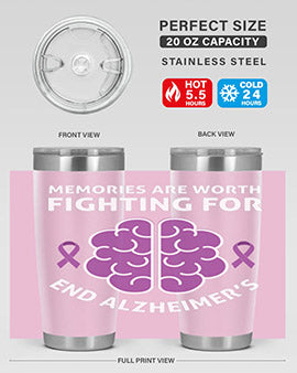 alzheimers awareness style 34#- alzheimers- Tumbler