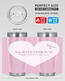 alzheimers awareness style 60#- alzheimers- Tumbler