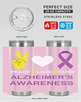 alzheimers awareness style 70#- alzheimers- Tumbler