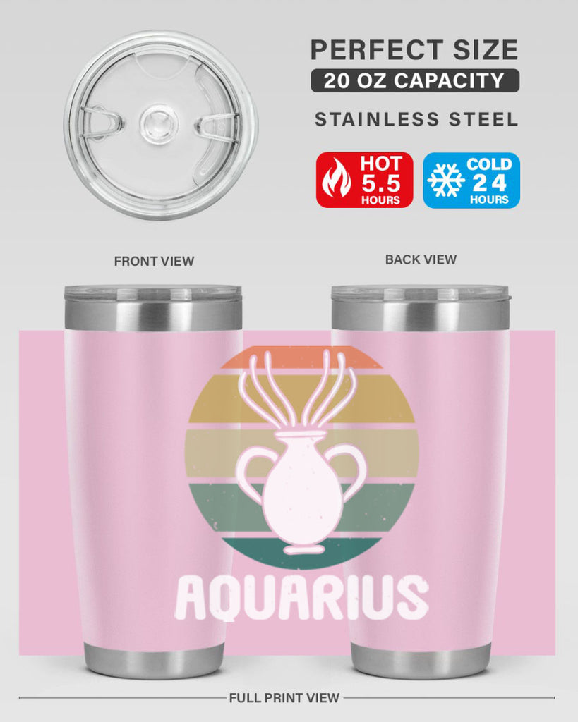 aquarius 78#- zodiac- Tumbler