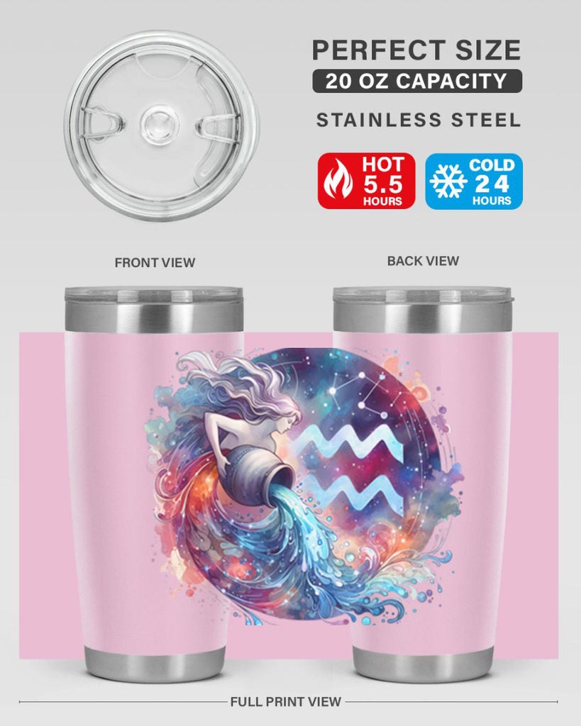 aquarius 90#- zodiac- Tumbler