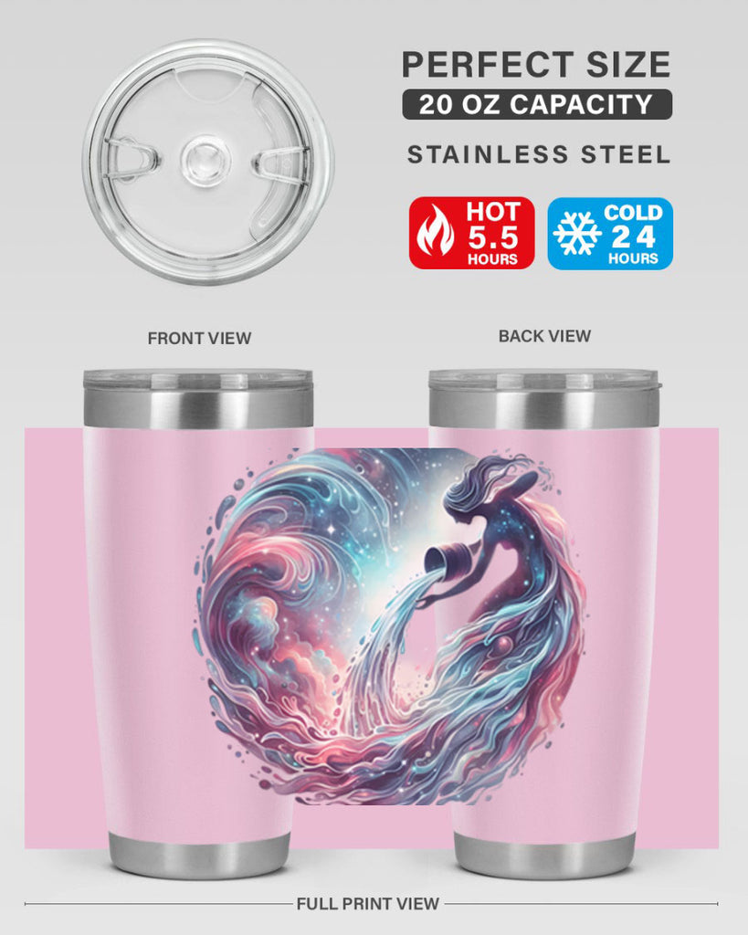 aquarius 91#- zodiac- Tumbler