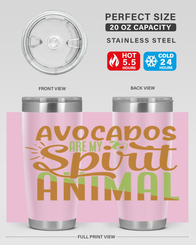 avocados are my spirit animal 9#- avocado- Tumbler