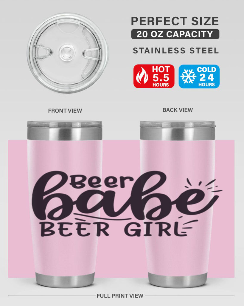 beer babe beer girl 136#- beer- Tumbler