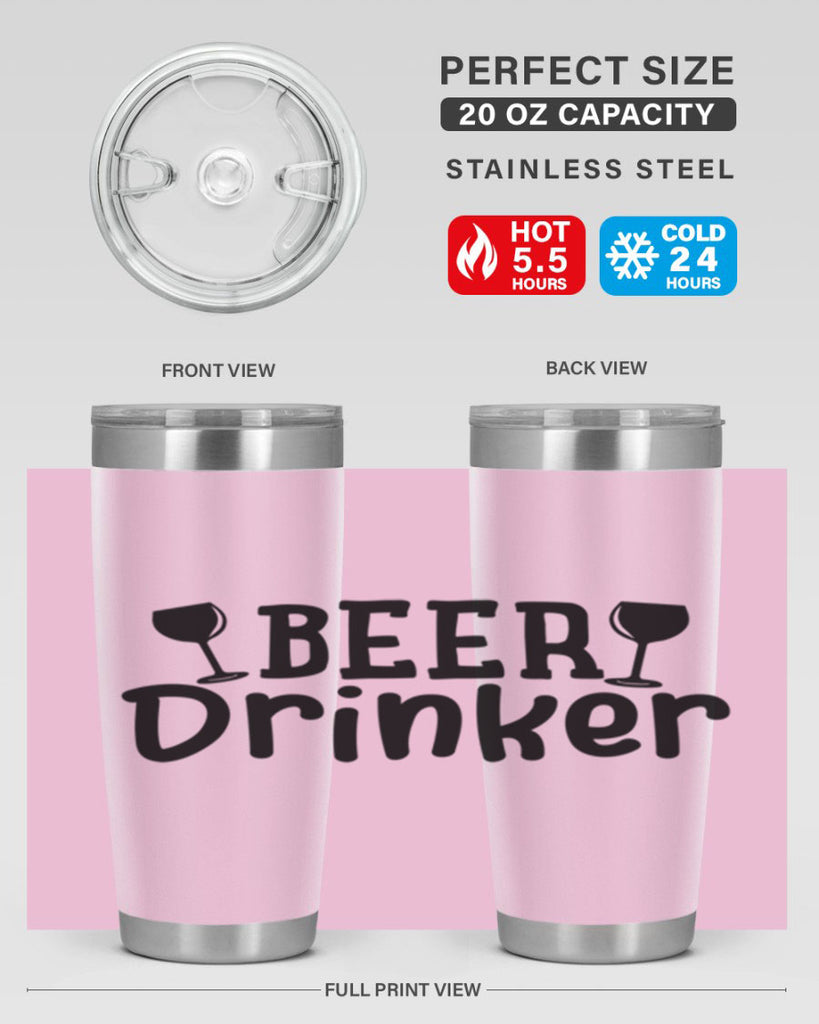 beer drinker 133#- beer- Tumbler