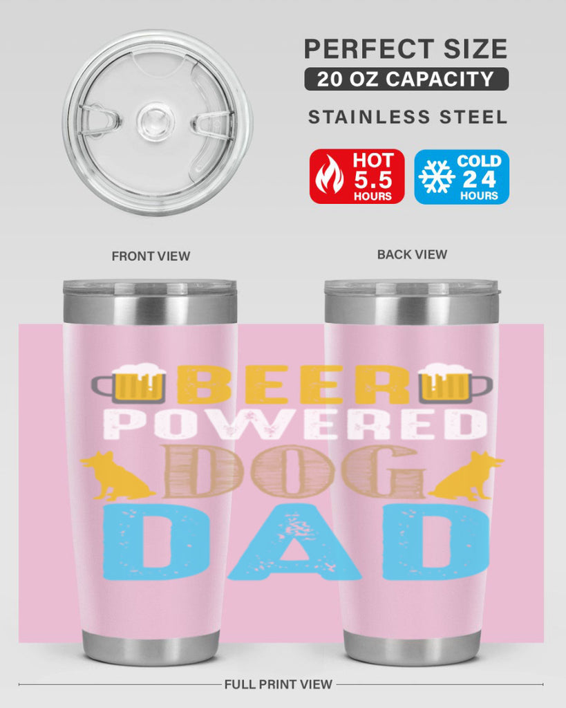 beer power dog dad 145#- beer- Tumbler