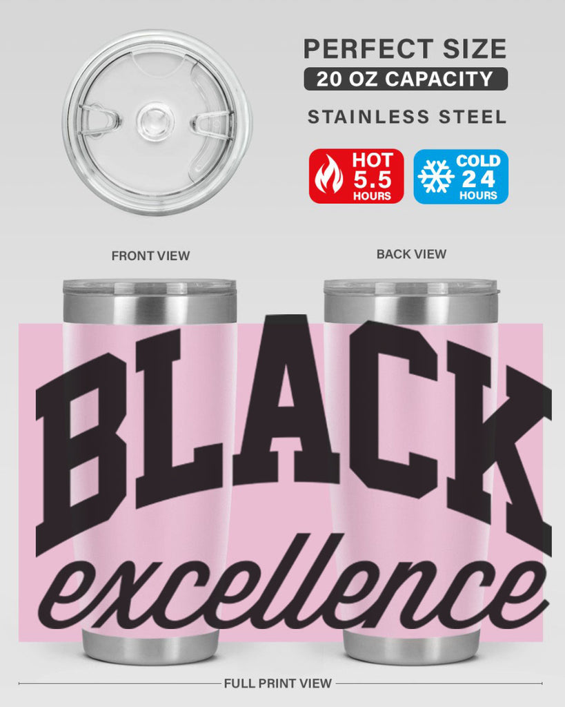 black excllence  211#- black words phrases- Cotton Tank