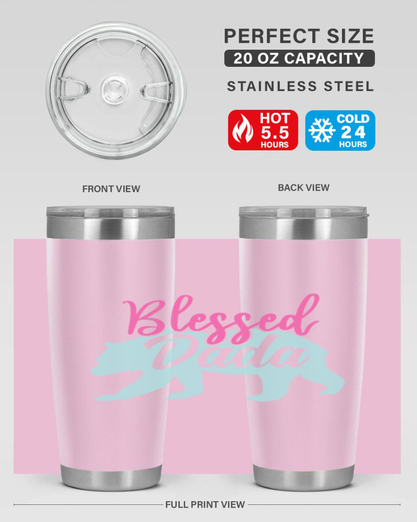 blessed dada 35#- dad- Tumbler