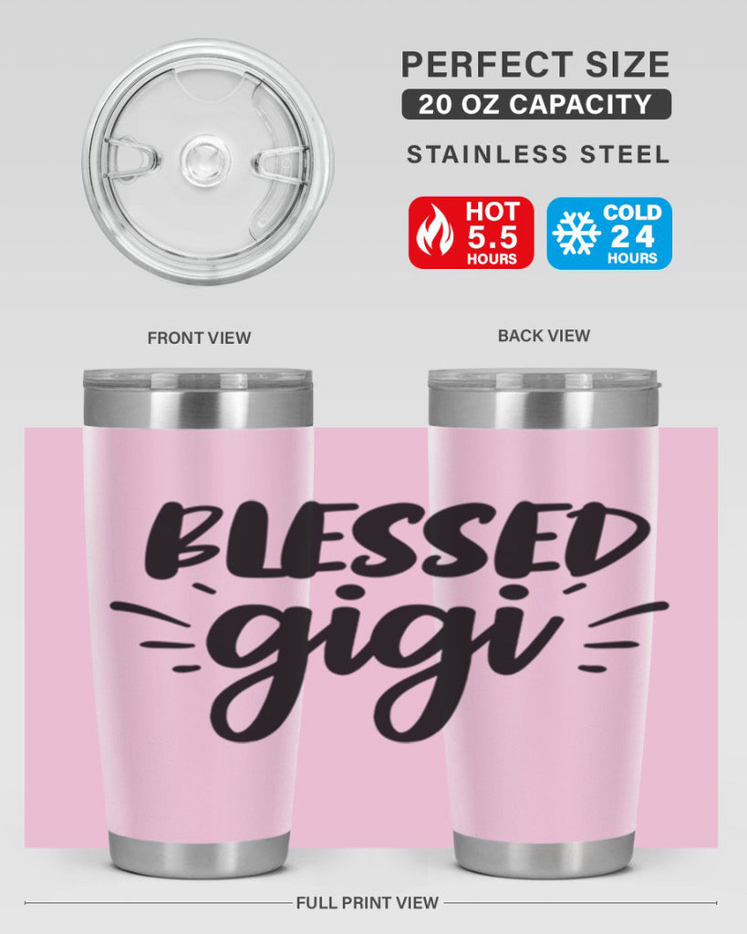 blessed gigi 64#- grandma - nana- Tumbler