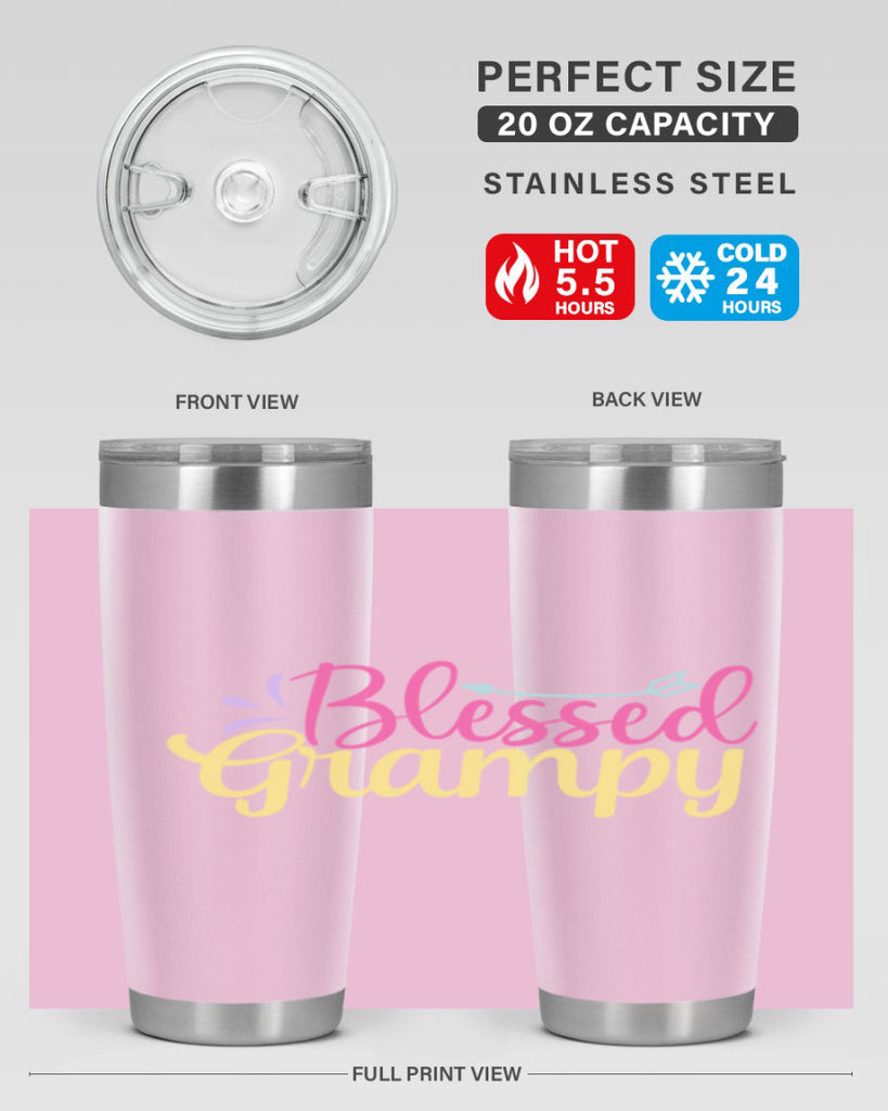 blessed grampy 78#- grandpa - papa- Tumbler