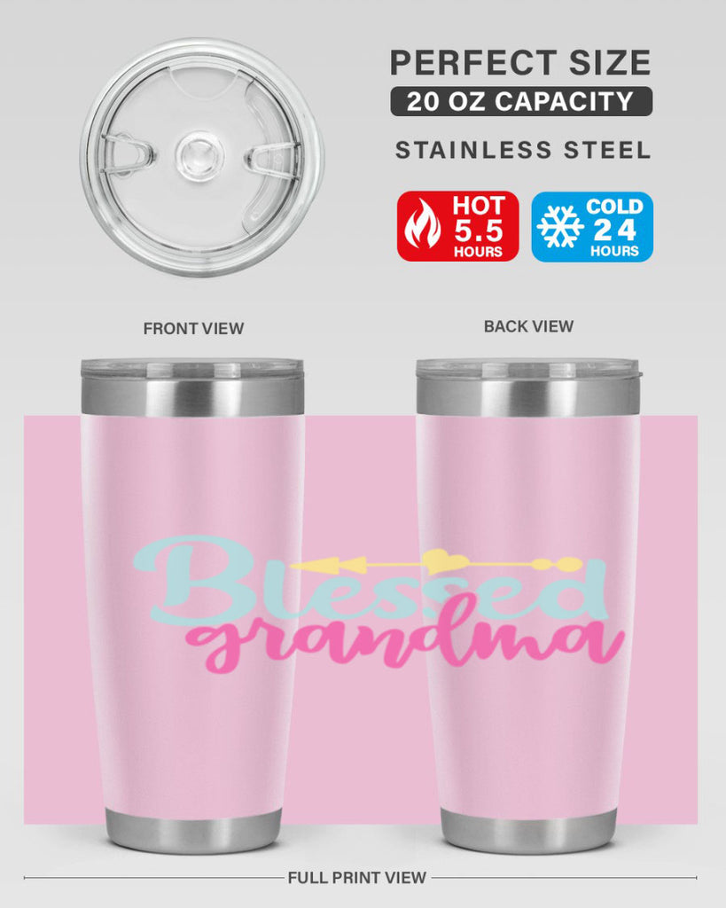 blessed grandma 63#- grandma - nana- Tumbler