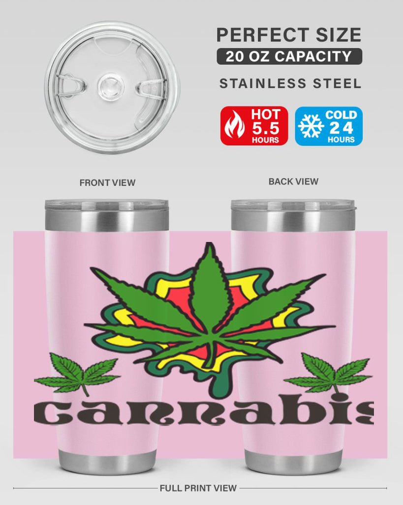 cannabis a 39#- marijuana- Tumbler