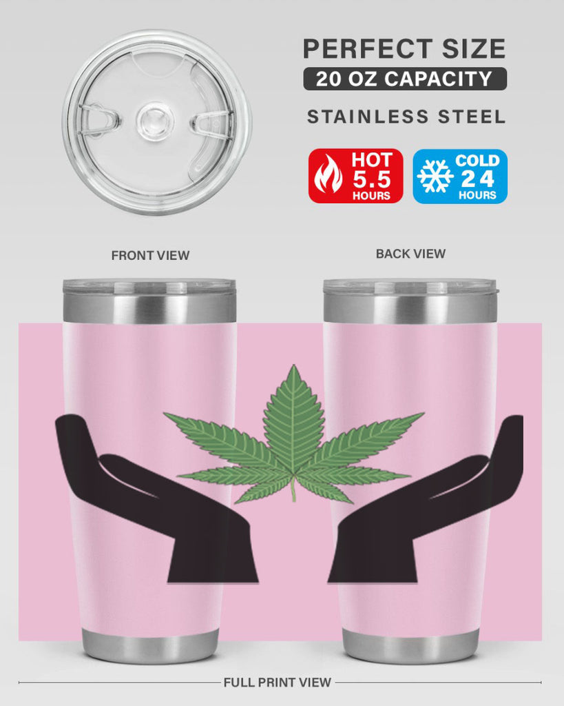 cannabis hands 44#- marijuana- Tumbler