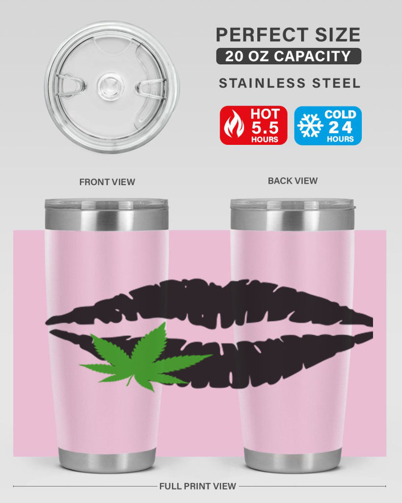 cannabis lips 47#- marijuana- Tumbler