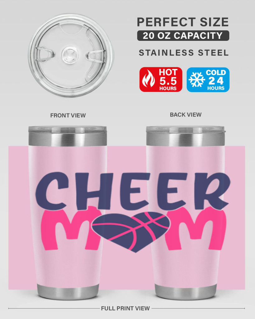 cheer mom 1746#- cheer- Tumbler