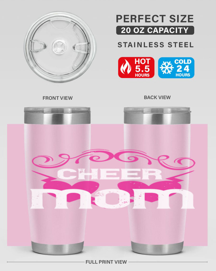 cheer mom 194#- mom- Tumbler