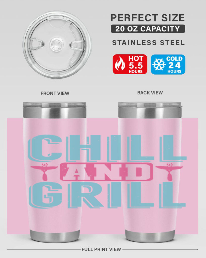 chill and grill 49#- bbq- Tumbler