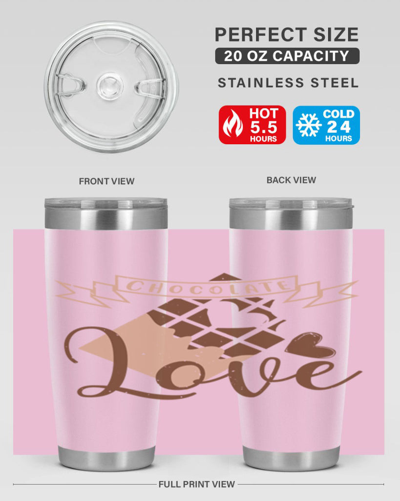 chocolate love 44#- chocolate- Tumbler