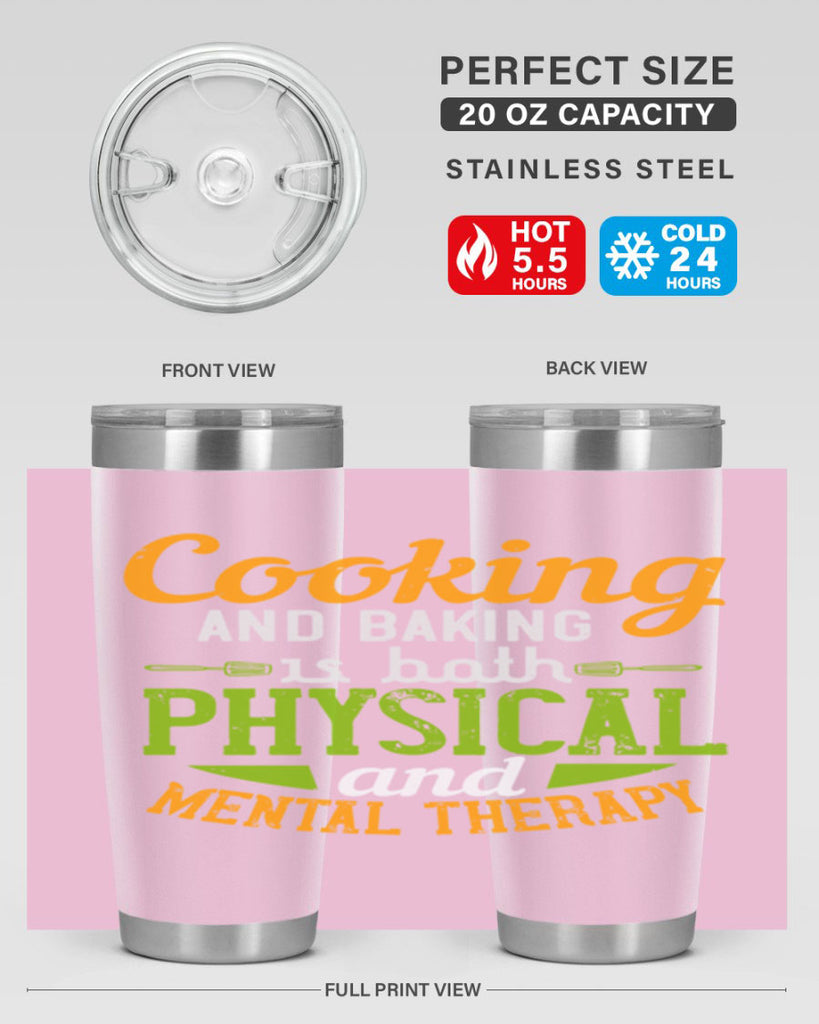 cooking and baking is both physical and mental therapy 1#- cooking- Tumbler