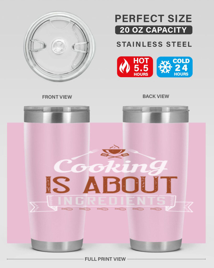 cooking is about ingredients 46#- cooking- Tumbler