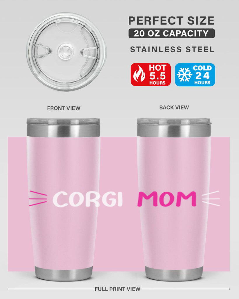 corgi mom 192#- mom- Tumbler