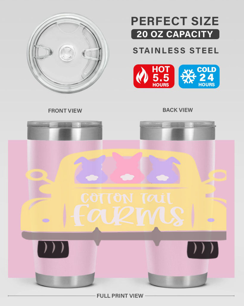 cotton tail farms 62#- easter- Tumbler