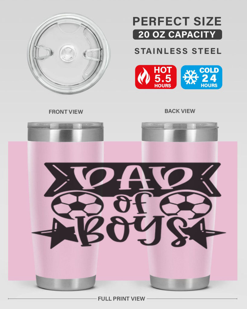 dad of boy 61#- fathers day- Tumbler