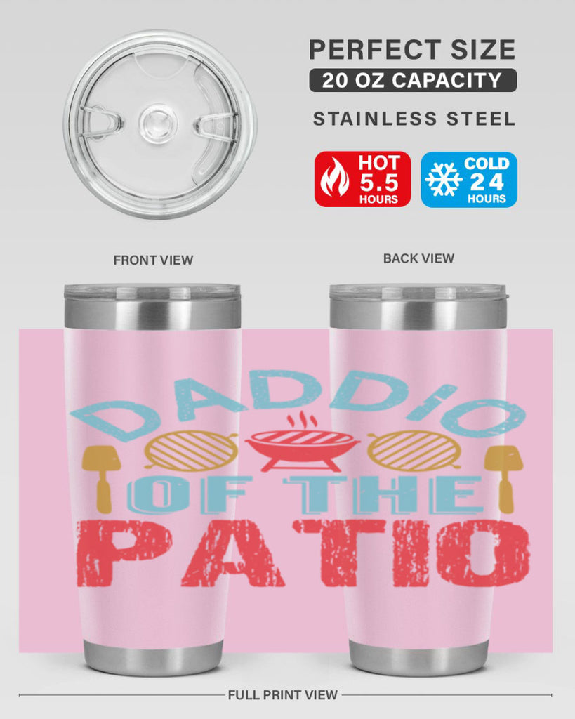 daddio of the patio 47#- bbq- Tumbler