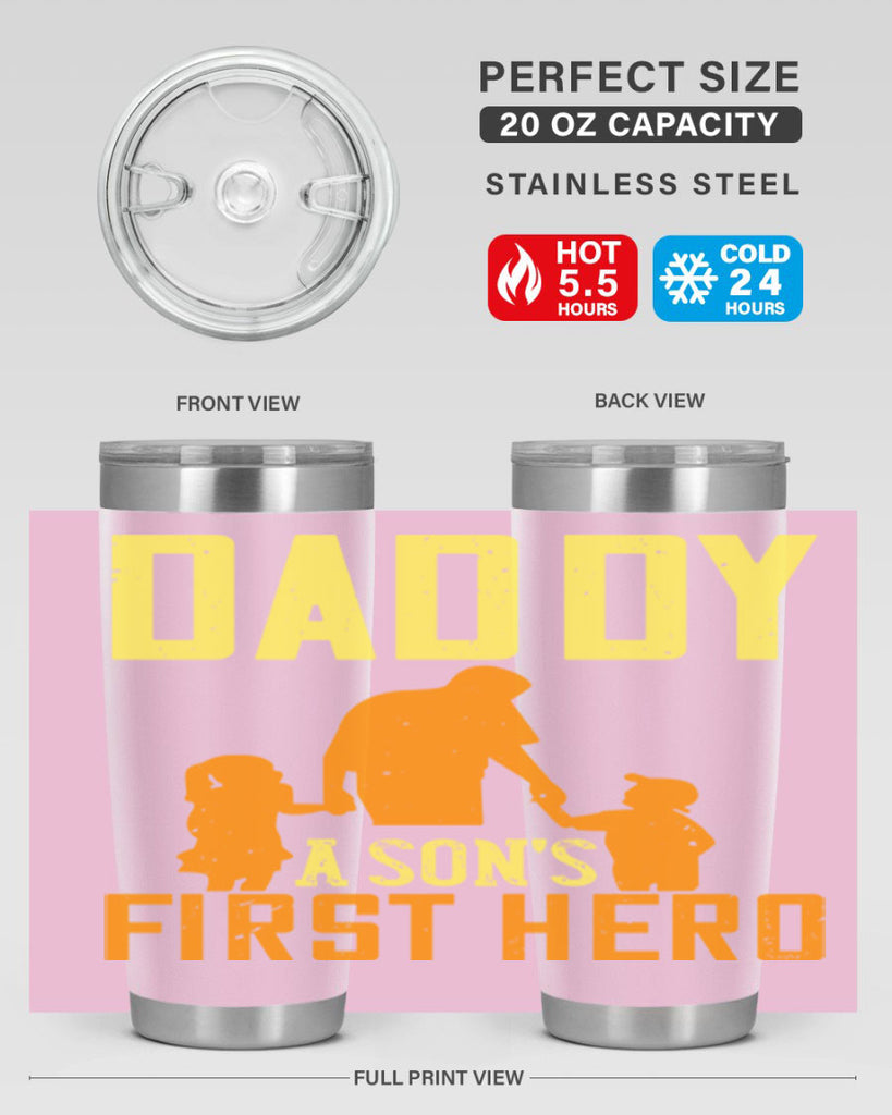 daddy a sons first hero 249#- fathers day- Tumbler