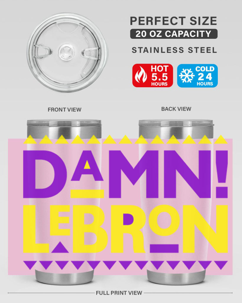 damn lebron 177#- black words phrases- Cotton Tank