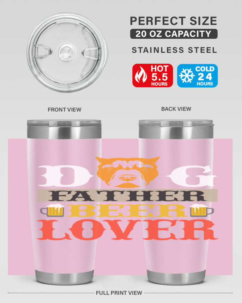 dog father beer lover 116#- beer- Tumbler