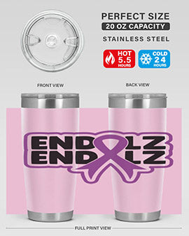 end alz 135#- alzheimers- Tumbler