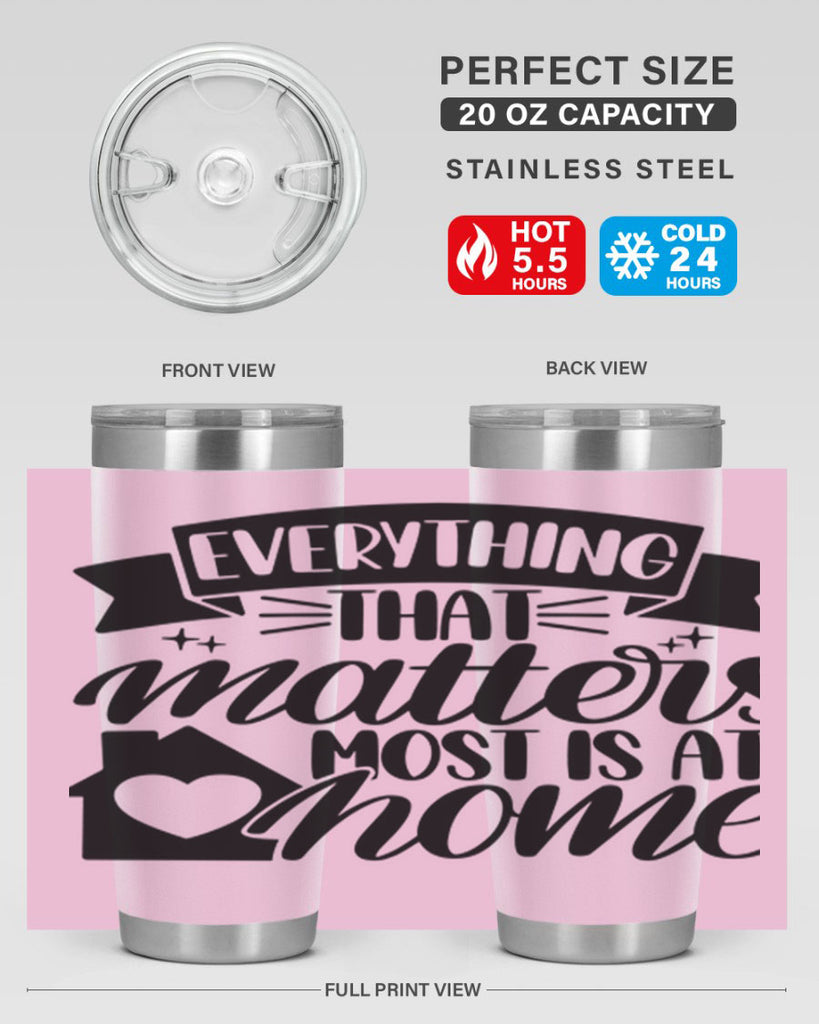 everything that matters most is at home 20#- home- Tumbler