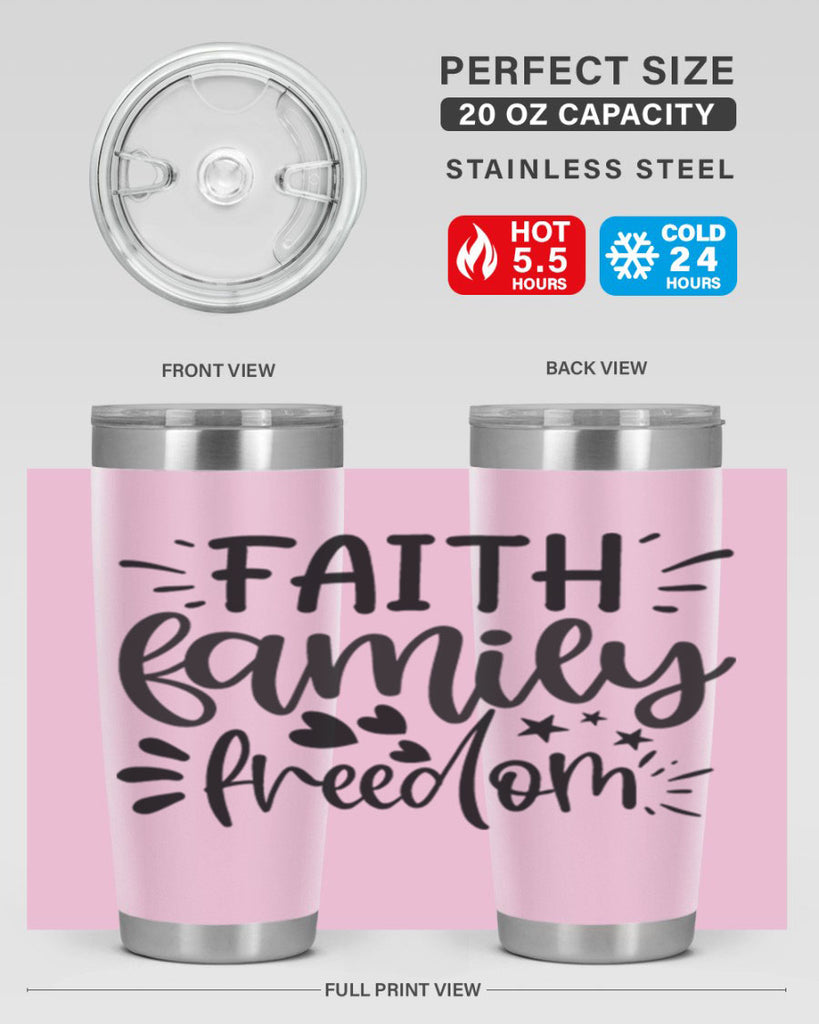 faith family freedom 43#- family- Tumbler