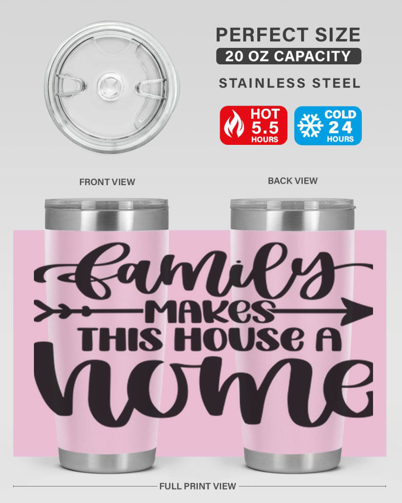 family makes this house a home 19#- home- Tumbler