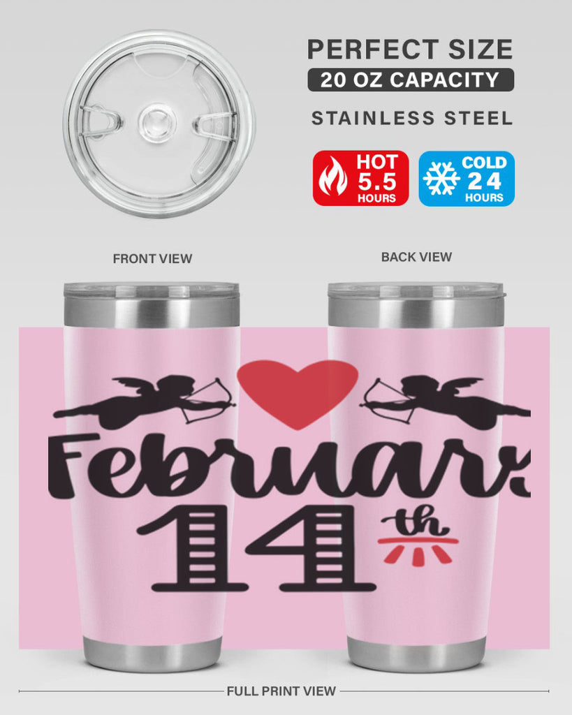 february th 28#- valentines day- Tumbler