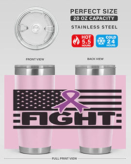 fight 145#- alzheimers- Tumbler