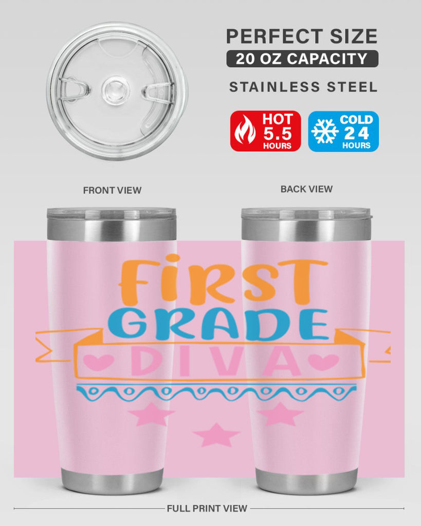 first grade diva 23#- 1st grade- Tumbler