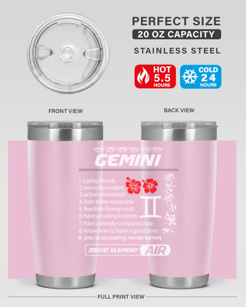 gemini 242#- zodiac- Tumbler