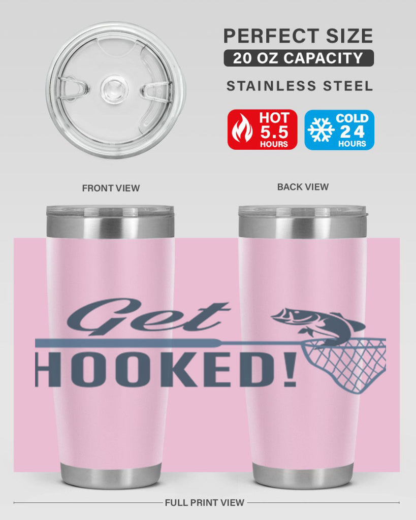 get hooked 133#- fishing- Tumbler