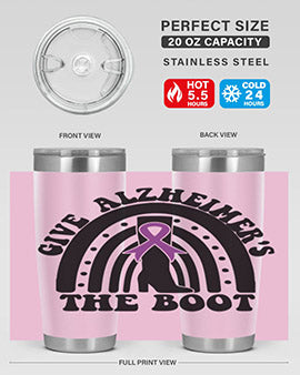 give alzheimer s the boot 154#- alzheimers- Tumbler