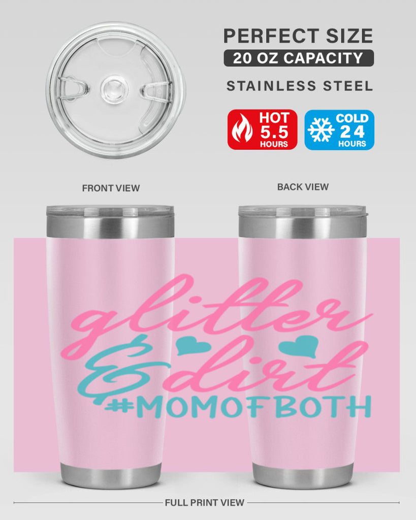 glitter dirt momofboth 265#- mom- Tumbler