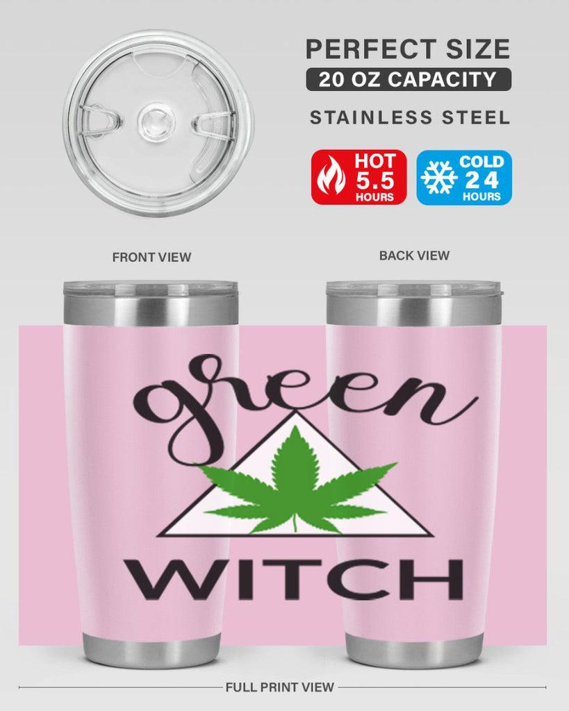 green cannabis with 98#- marijuana- Tumbler