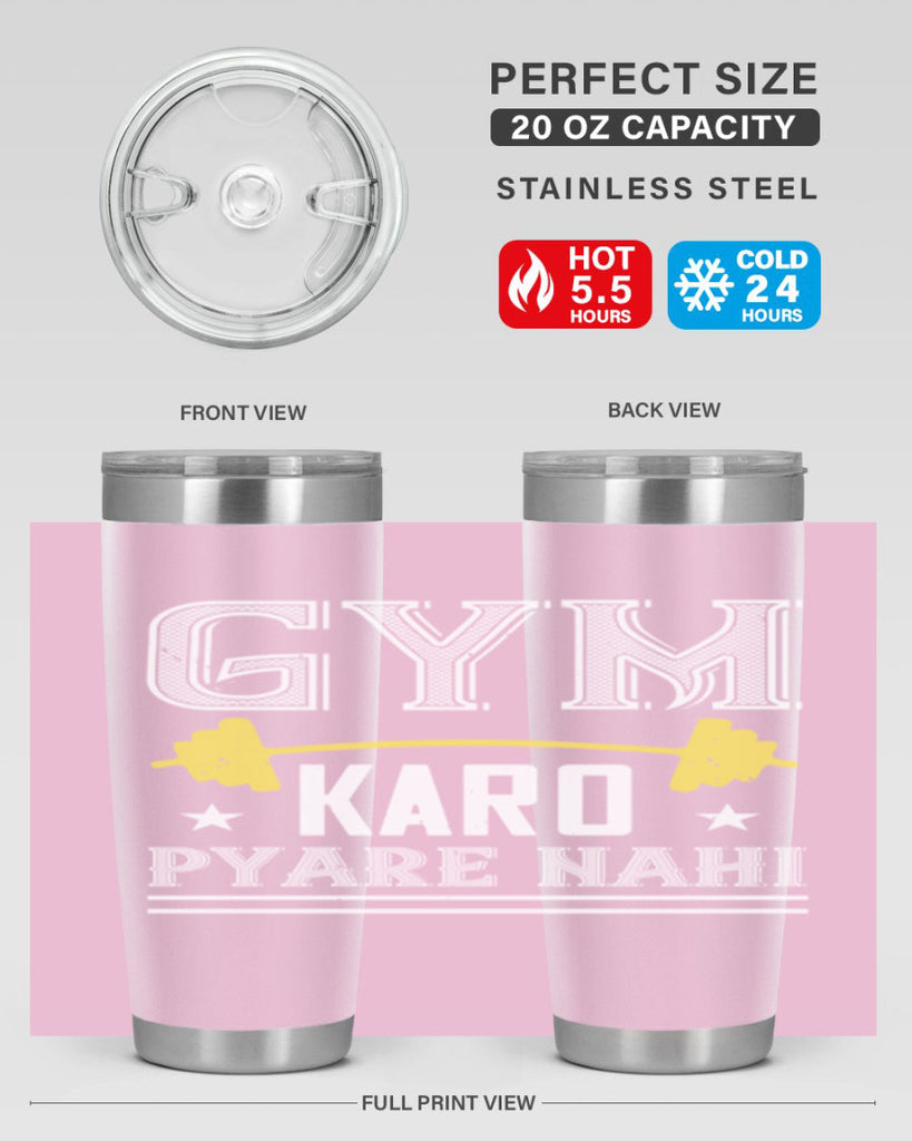 gym karo pare nahi 96#- gym- Tumbler