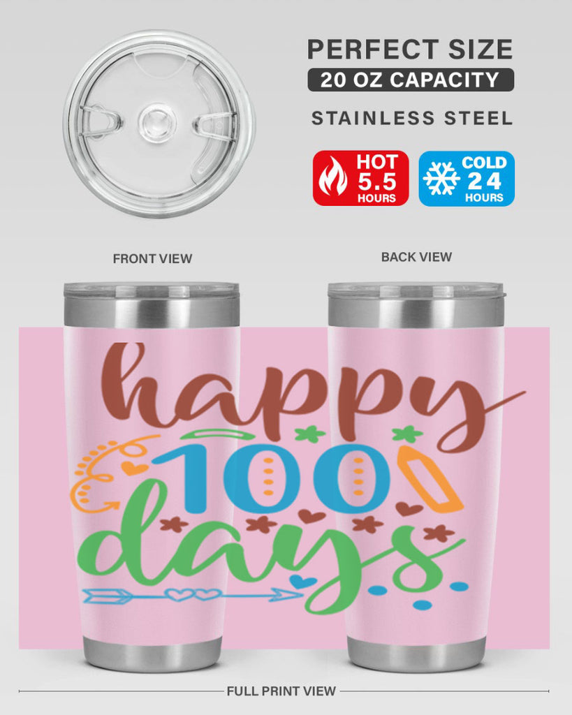 happy 100 days 10#- 100 days of school- Tumbler