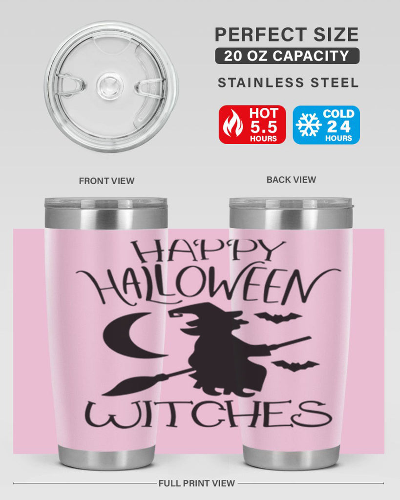 happy halloween witches 63#- halloween- Tumbler