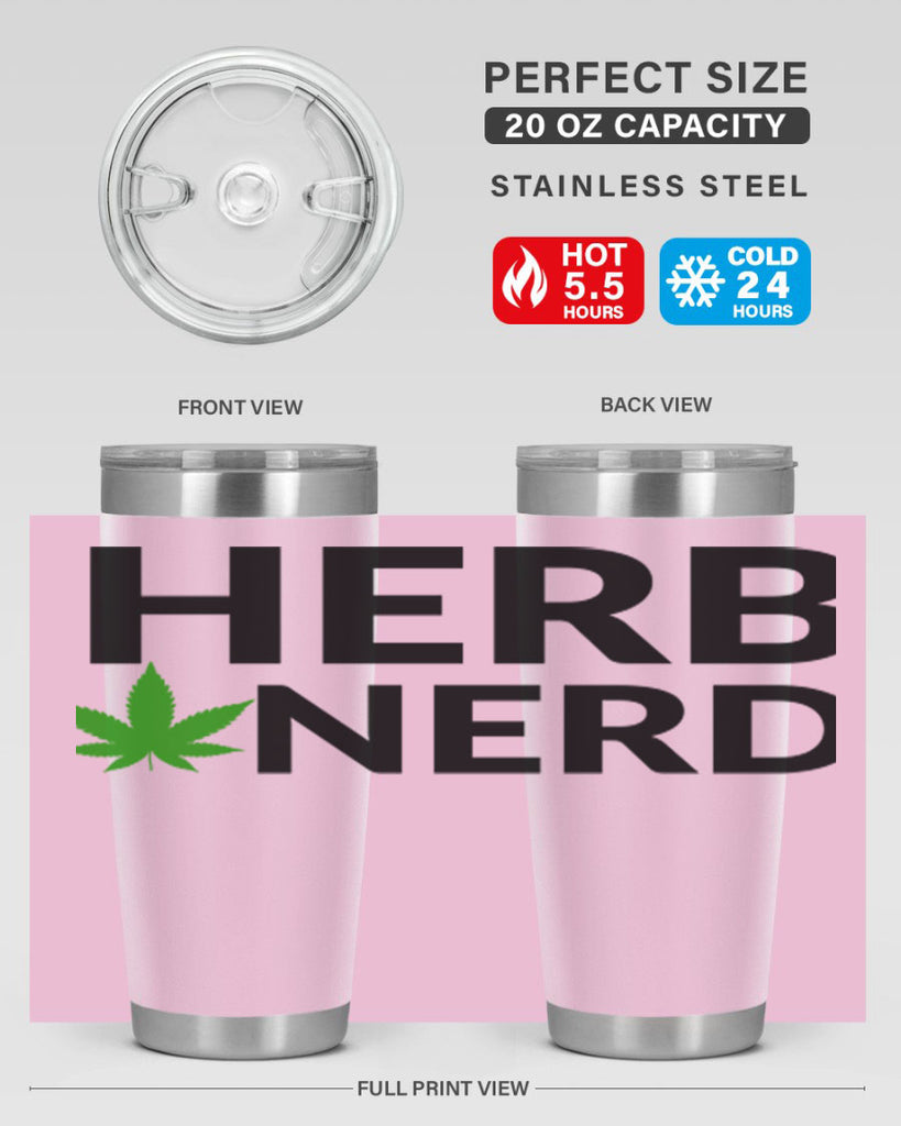 herb nerd 108#- marijuana- Tumbler