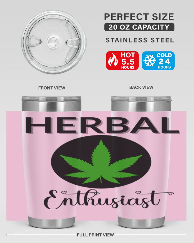 herbal enthusiast 109#- marijuana- Tumbler