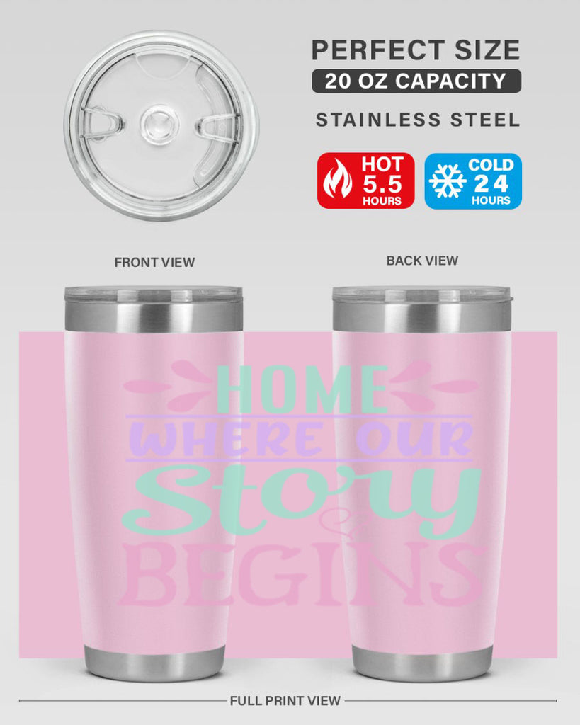 home where our story begins 23#- home- Tumbler